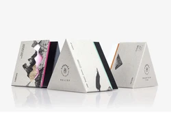 New design innovative Factory price high quality unique creative triangle gift box Chinese retro gift box for tea