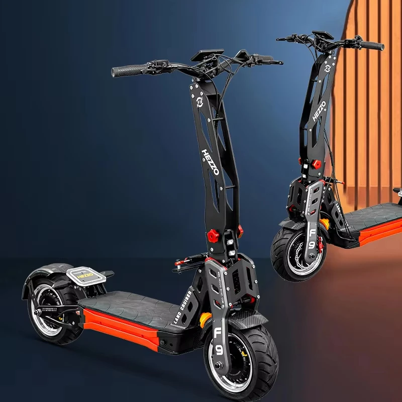 HEZZO  Electric Scooter F9 72V 8000W Dual Motor 40Ah Segway All Terrian Foldable Escooter  Off-Road monopattin Ebike