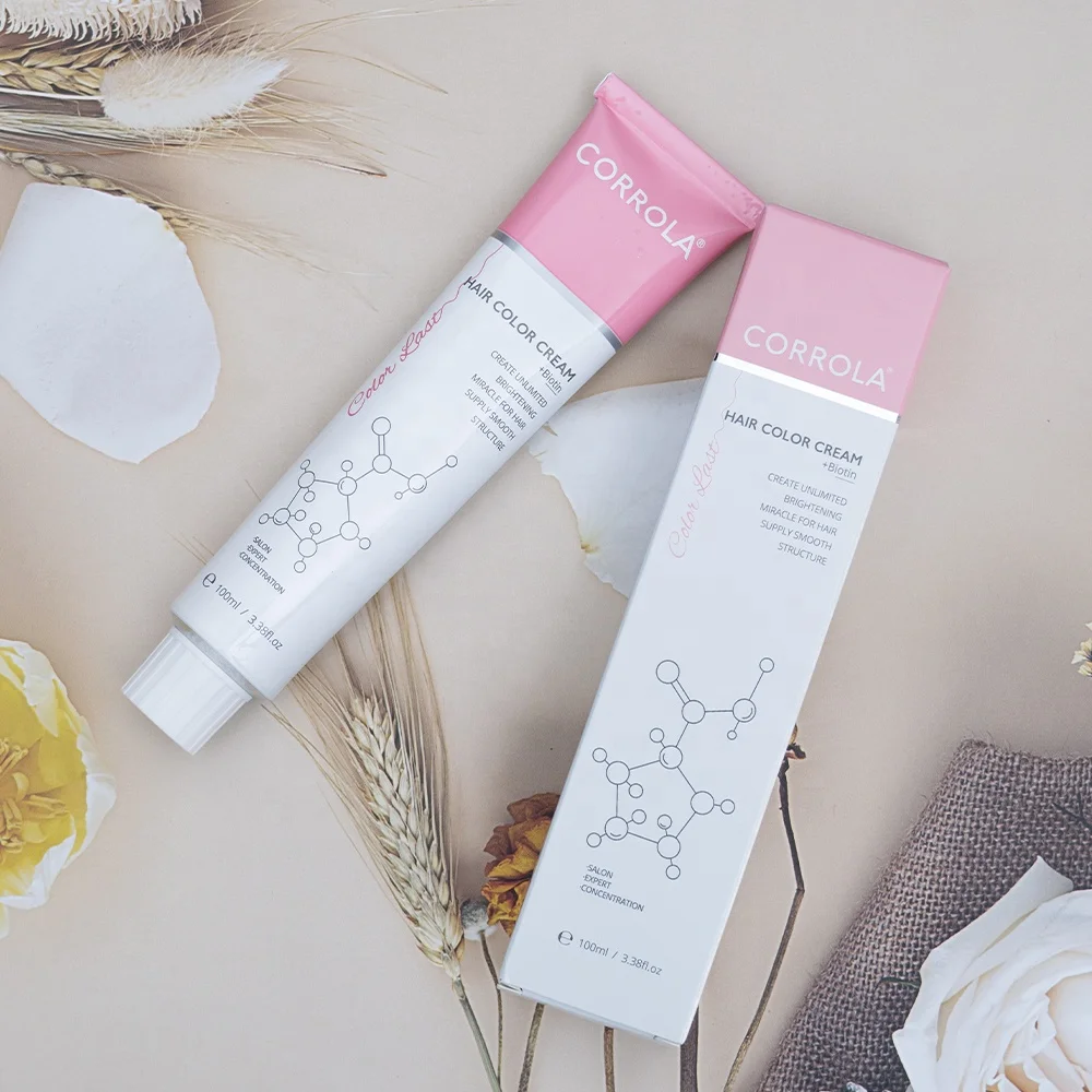 CORROLA Private Label Hot Sale Organic Salon Low Ammonia Permanent Hair Color