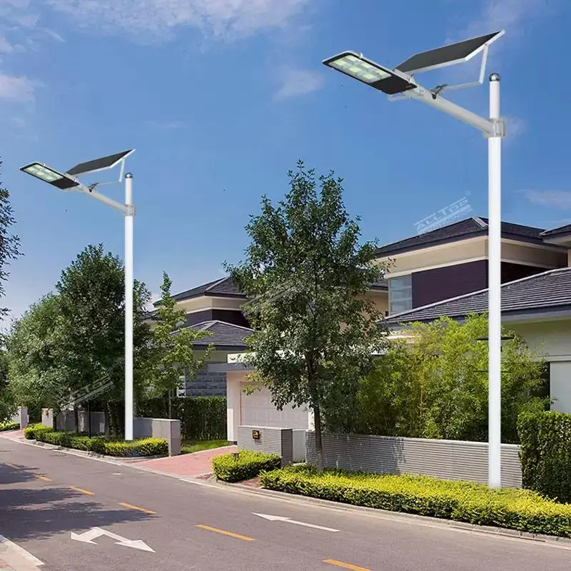 2022 New Led Solar Street Light 50w 100w 200w 300w 400w High Brightness Road Park Garden With Sensor Ip65 Split Outdoor Lamp