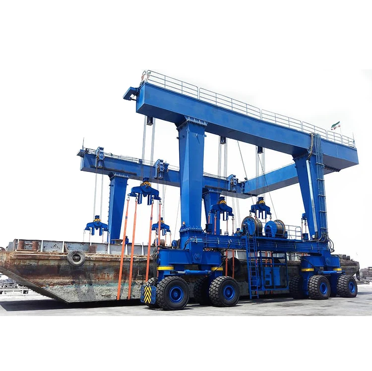 50 Ton - 300 Ton Boat Hoist Marine Travel Lift Gantry Crane Factory Price Marine Travel Lift Dock Yacht Boat Lift Crane
