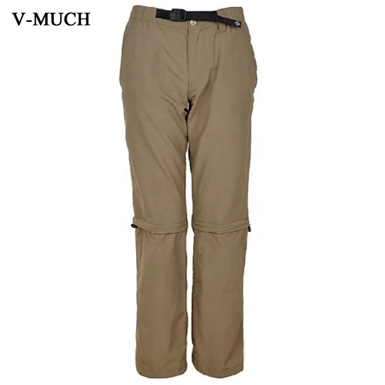 
New Arrival Adult black pants Multiple pockets detachable trousers ladies Elastic waistband 