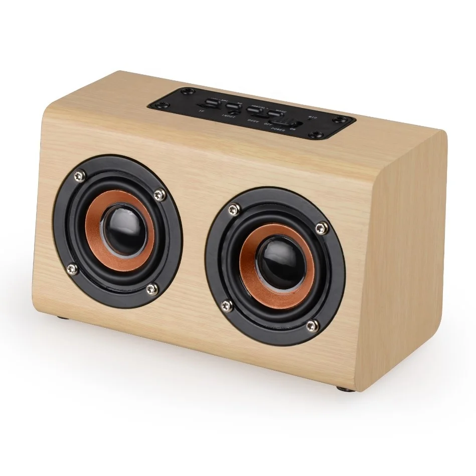 Amazon China Genuine Wooden Bluetooths Sound Box Speaker With Micro Usb Charging