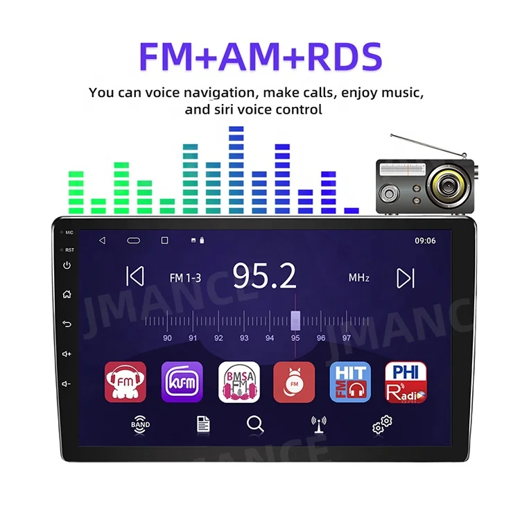 Factory Supply 8-Core Ram 2Gb Rom 32Gb Android 10 4G Fm Am Dsp Rds 9Inch Android Car Stereo Auto Radio Carplay