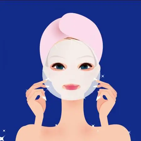 One-Sheet Packaging Collagen Tablet Face Mask Cotton For Skin