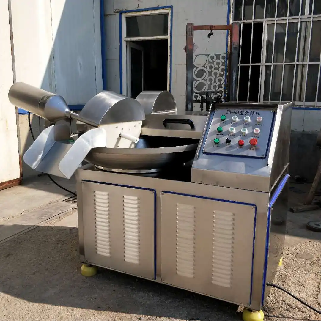 20L 40L 80L commercial meat bowl chopper frozen meat cutter machine for dumpling sausage stuffing meat chopping machine