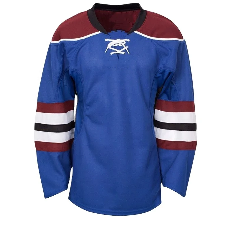 2021 New OEM Fashion Custom Sublimated Team mesh Ice hockey jersey fabric For Any Sizes