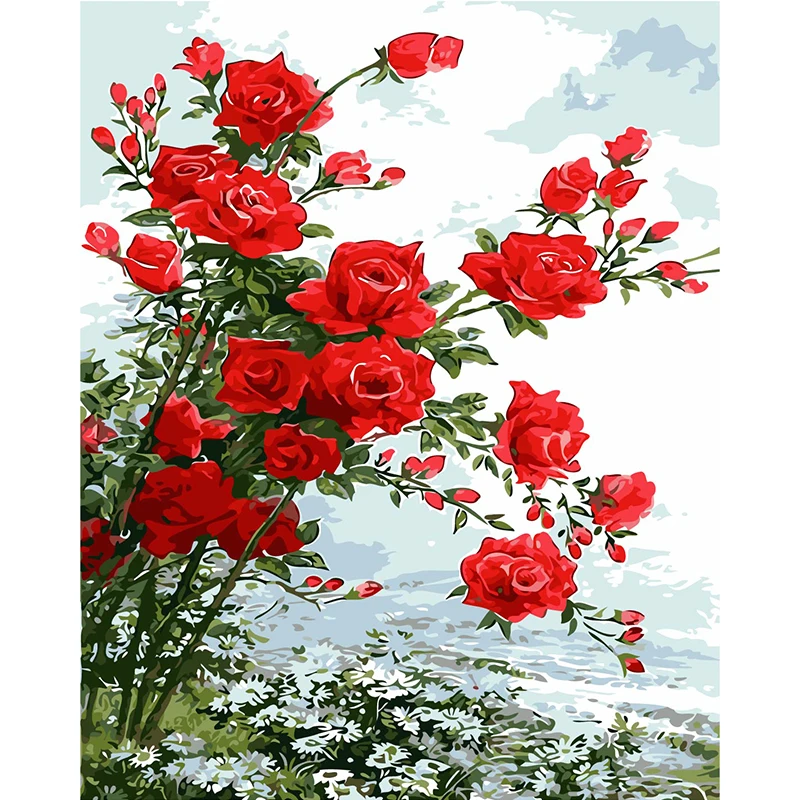 Оптовая продажа Wall Art рамка фото картина по номерам DIY маслом на холсте церкви декора фигуры живопись