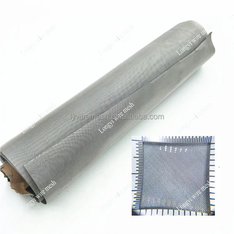 nickle iron battery wire mesh pure 99.99% Ni wire woven 50 100 micron nickel wire screen