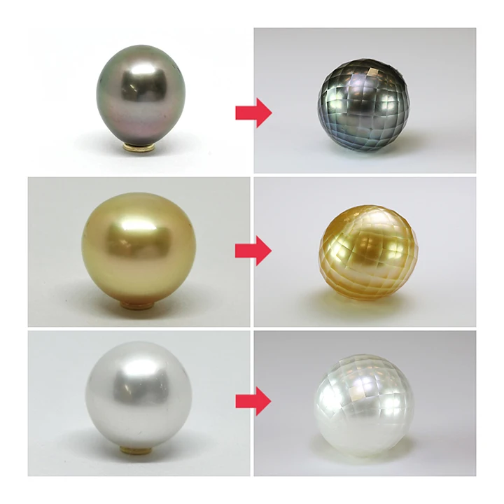 
Manual cutting bracelet multicolor water pearl diameter from 6mm to 18mm 