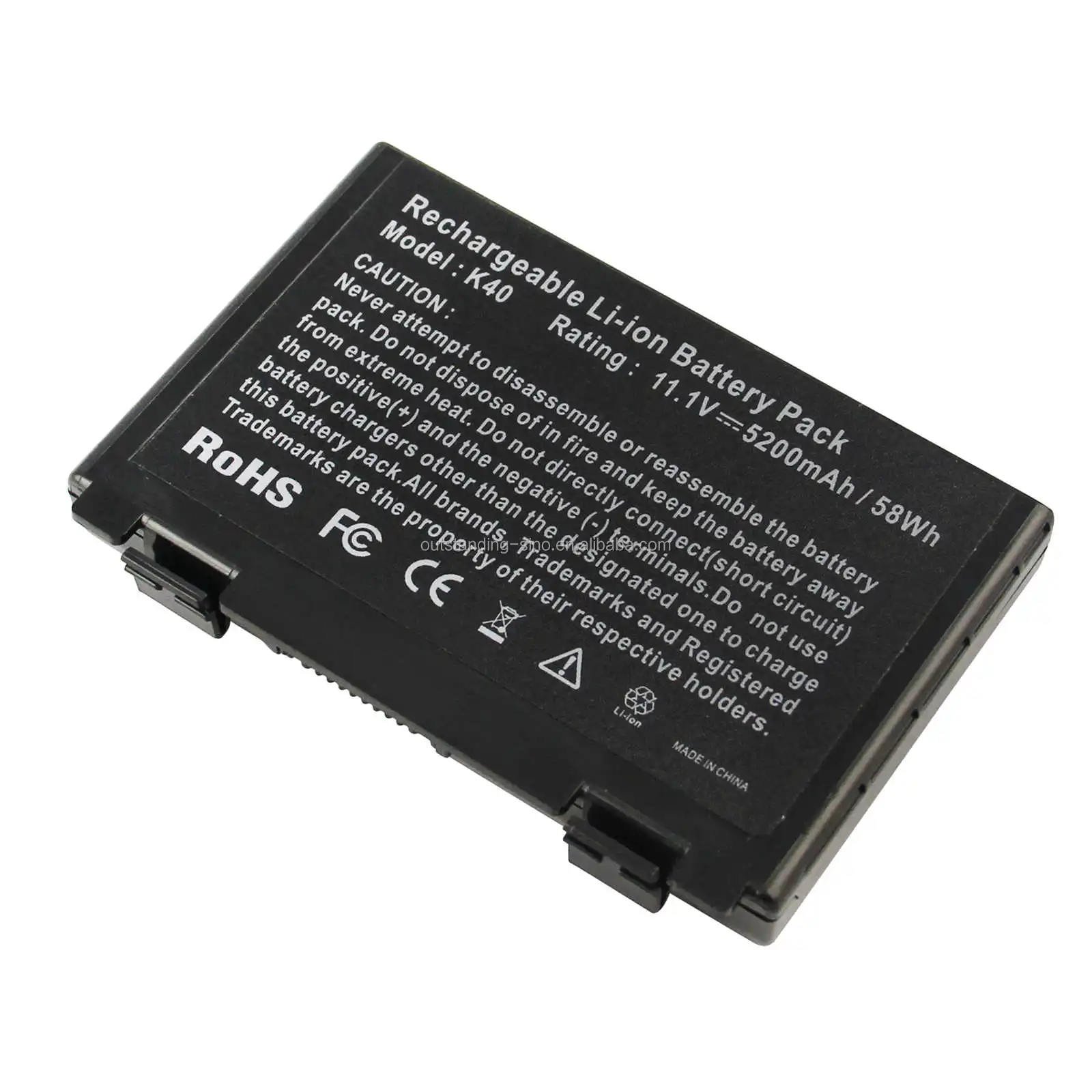Replacement laptop battery for ASUS A32-F82 A32-F52 K40 K40A K40E K40S K50 K51 K60 K61 K70 K80 X50 X65 X70 X5D X5E X8B