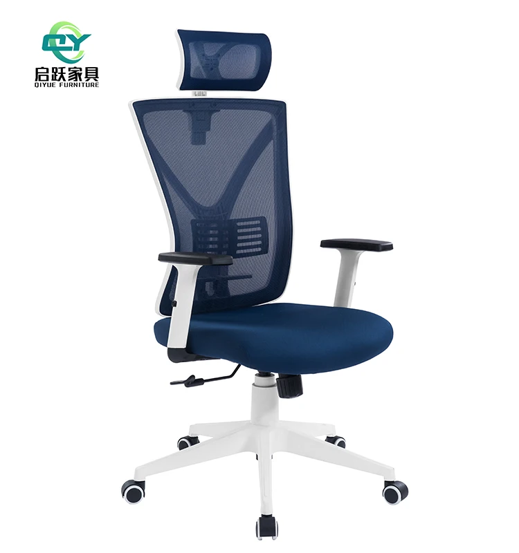 
Новый стиль, оптовая продажа, белый эргономичный офисный стол с высокой спинкой и подлокотником 