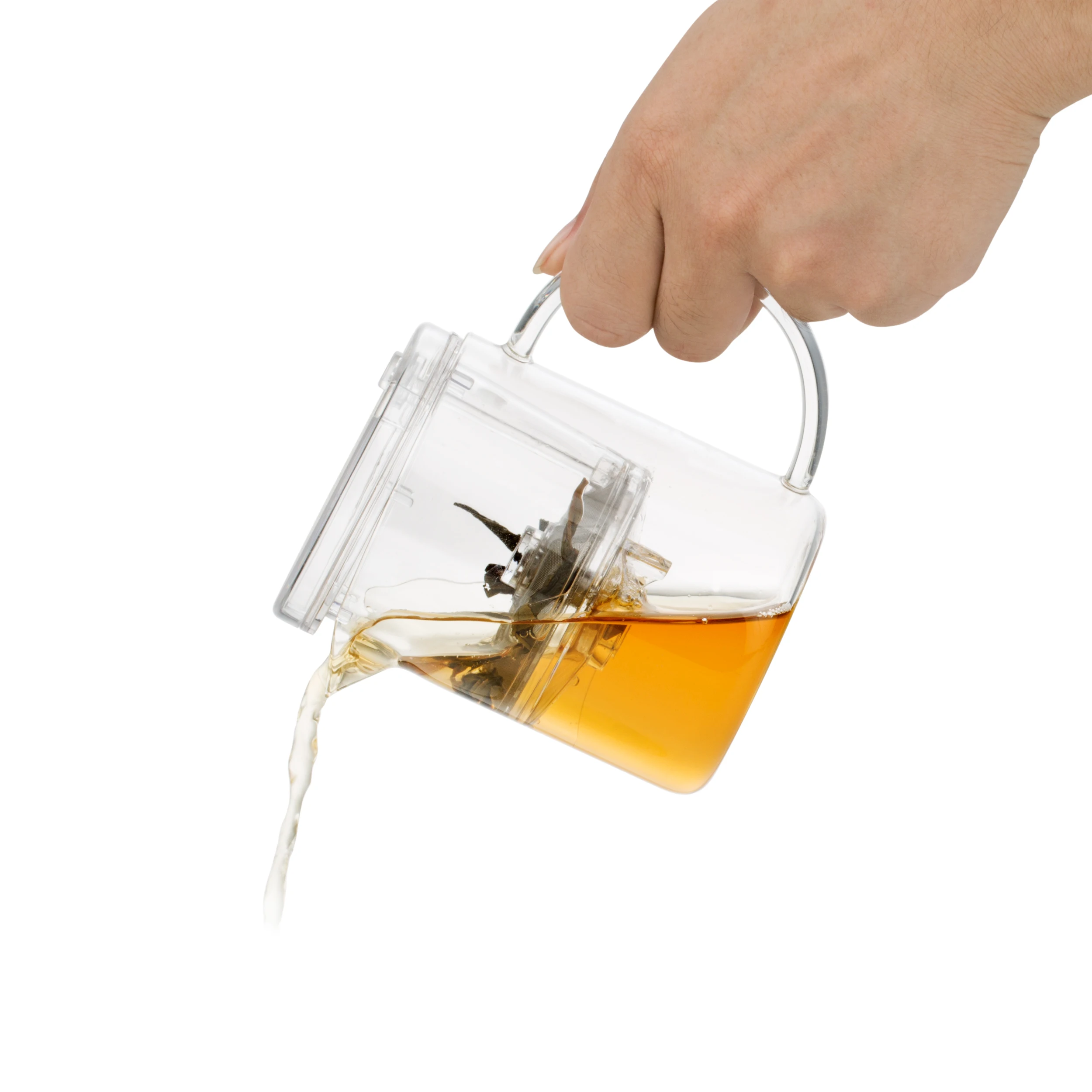 hot selling borosilicate glass tea pot with removable infuser