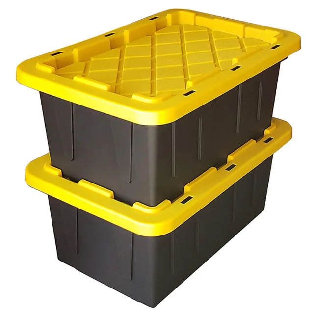 17 Gallon Lockable Plastic Container Storage Tote Container Heavy duty Large storage box