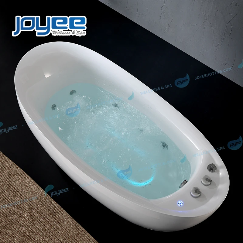 JOYEE single 1 person spa acrylic spa bathtubs & whirlpools function whirlpool bathtub with high quality faucet valve fitting