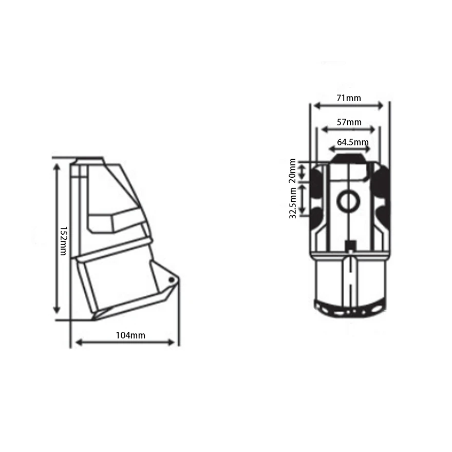 Top Selling Plugs & Sockets Ip44 Waterproof 32A Plug 4Pin 3P+E Open Installation Outdoor Industrial Socket