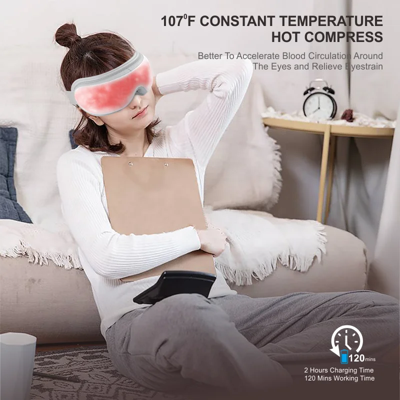 RENPHO  Eye Care Massage with four models help sleep cure headache  relax  eye massager accept customization