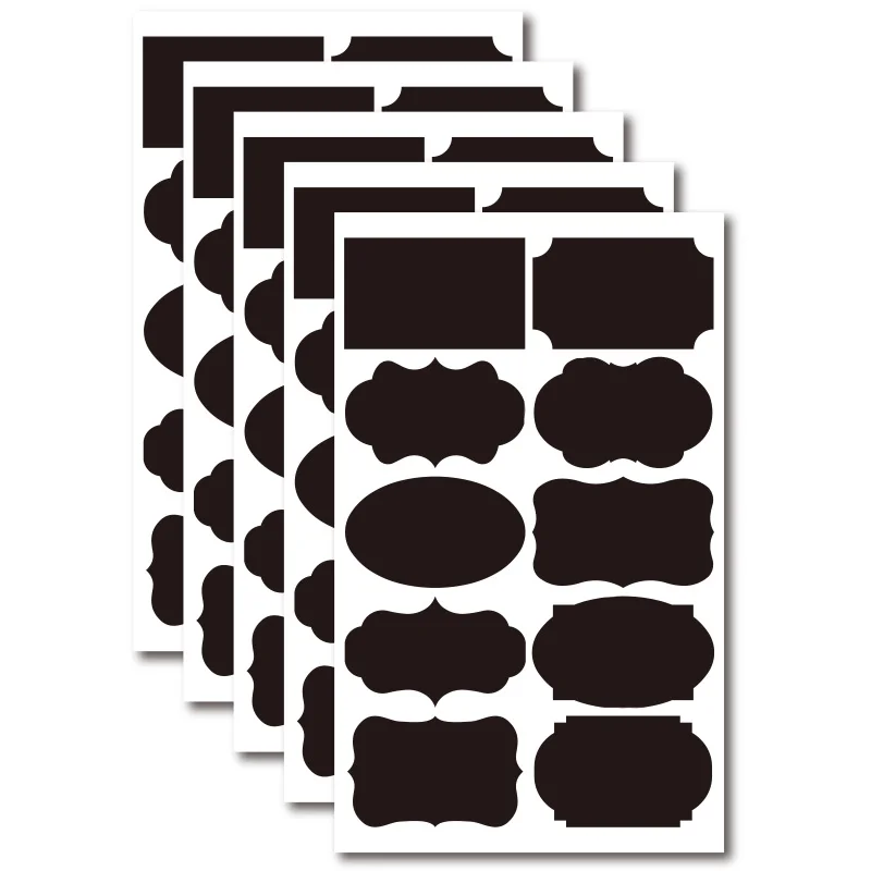 Removable Waterproof Food circle chalkboard labels Label Maker Sticker spice Labels for Jars