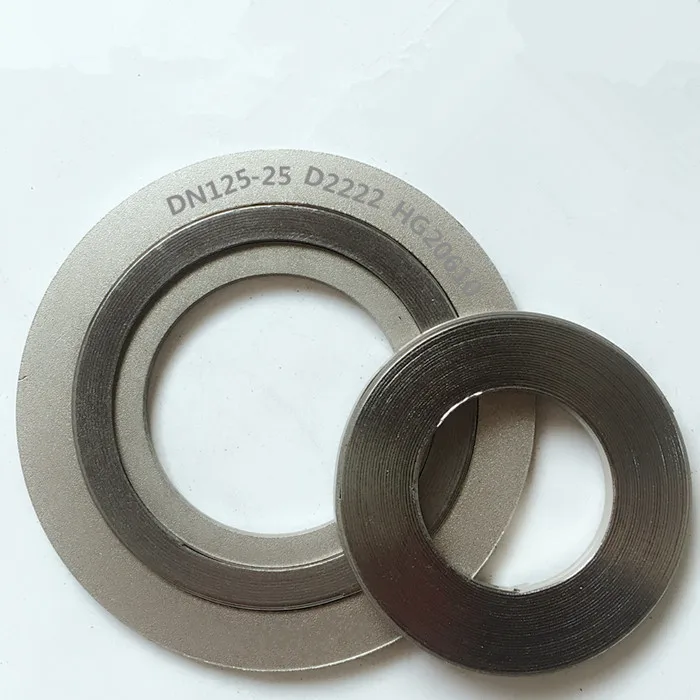 Ss316 внутреннее и внешнее кольцо, Графитовая наполненная металлическая спиральная прокладка