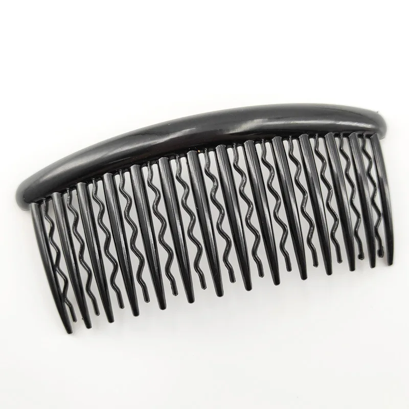 5cm*12cm 27teeth Waved Teeth Plastic Combs Accessories Plain Side Hair Comb Hairpins for Handmade Women Hair Accessories