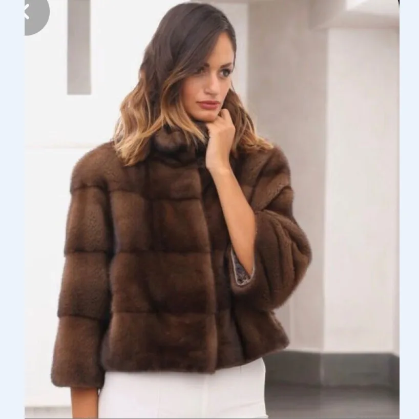 
TY 2020 ladies new natural mink fur jacket real mink fur jacket winter warm fashion luxury noble mink fur clothing 