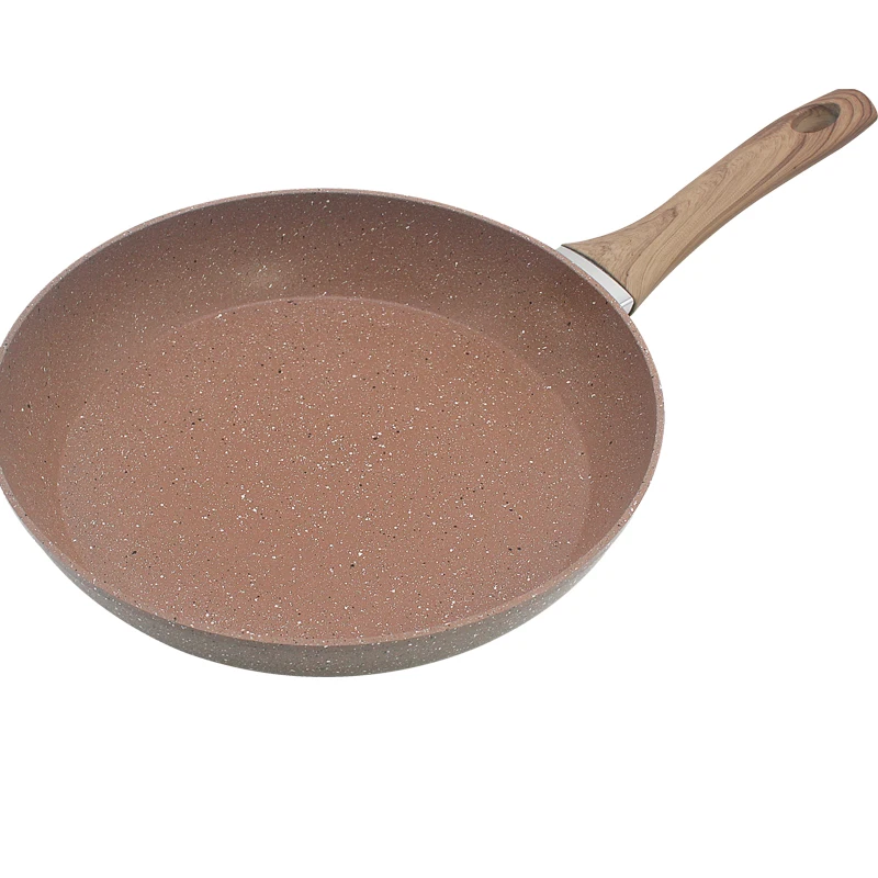 Marble Nonstick Frying Pan with Heat Resistant Bakelite Handle Granite Induction Egg Skillet Dishwasher Safe