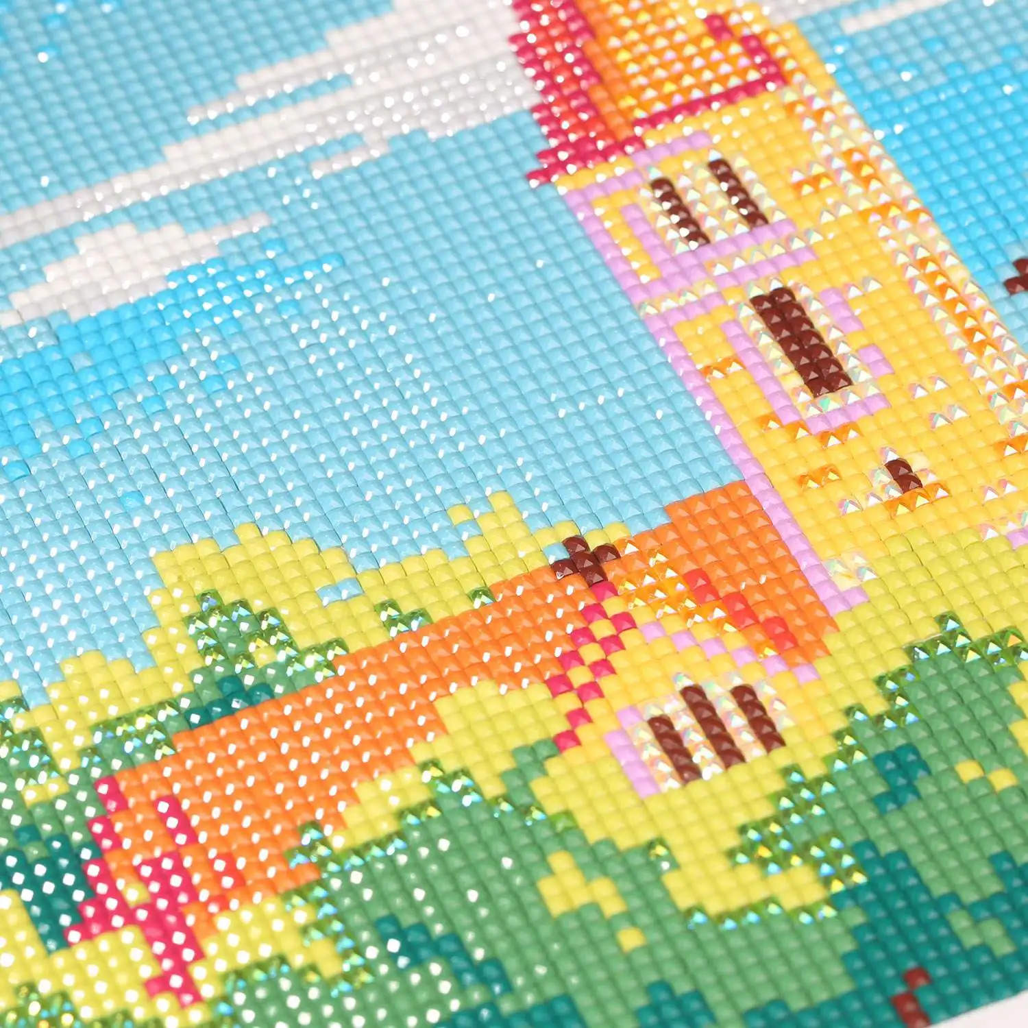 R-Mini05 Set of 4pcs Landscape Picture Canvas Art Paintings Custom 5D Mini Diamond Painting Kit