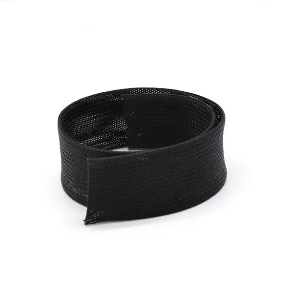 32mm PET Braided High Voltage Fiber Optic Cable Protection Sleeve