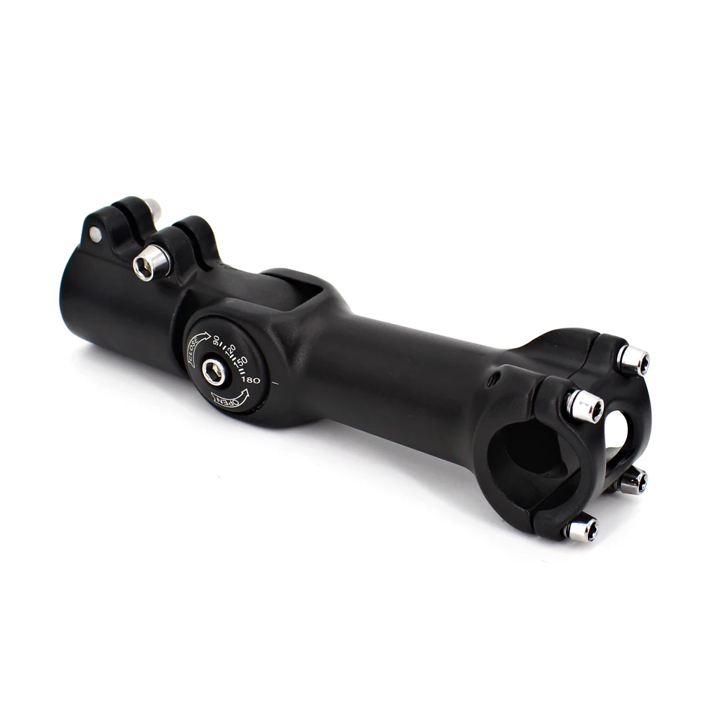 Wholesale Aluminium Adjustable Bicycle Stem MTB Riser with 25.4/31.8*28.6mm Handlebar 90mm 110mm Support OEM Design
