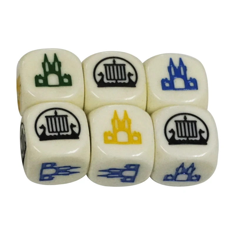 12mm 14mm 16mm 18mm 20mm 25mm Customize One Side or Six Sides of the Six-sided Dot Dice Pattern Can Be Carved Printed