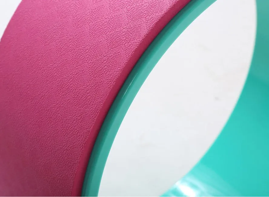 Custom Design TPE+PC Al alloy Yoga Wheel For Yoga Exercise