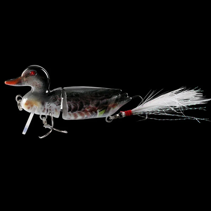 CWMJL10 New Design 10.6G 7CM Multi Jointed Floating Duck Fishing Lure Hard Abs Plastic Duck Bait For Topwater