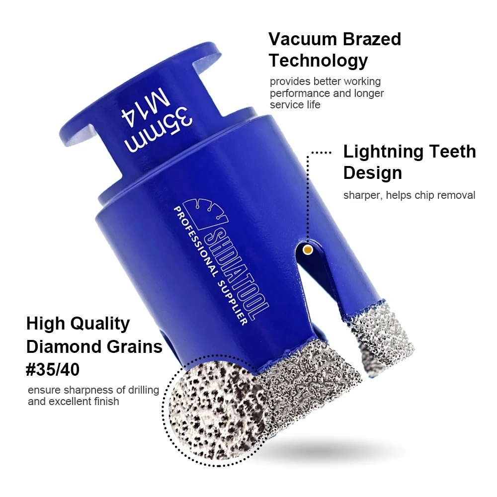 Dia 20-110 mm Vacuum Brazed Diamond Core Drill Bit Diamond Core Bits For Masonry Diamond Hole Saw for well drilling