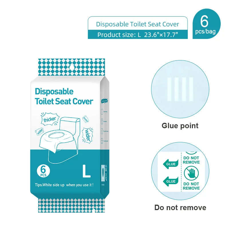 Disposable toilet seat paper 10pcs/bags soft non-slip environmentally friendly elastic non-woven toilet seat cover