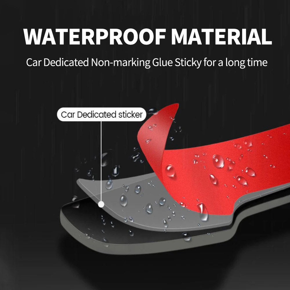 Carbon Fiber Car Door Guard Sticker with Epoxy Carbon Fiiber Vehicle Door Handle Protector Door Protective Sticker