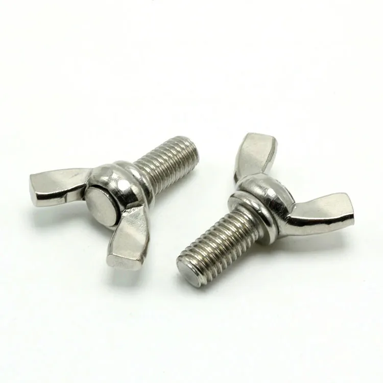 Stainless steel 304 M8 big ear wing butterfly barrel nuts and bolts