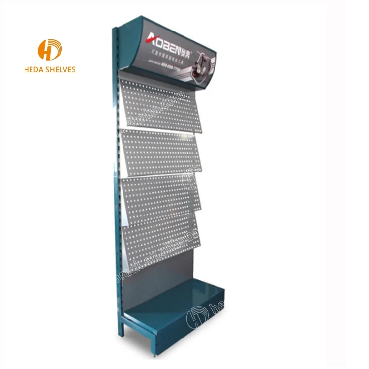 LED lighting display rack with basket for retails store accessories display stand tools