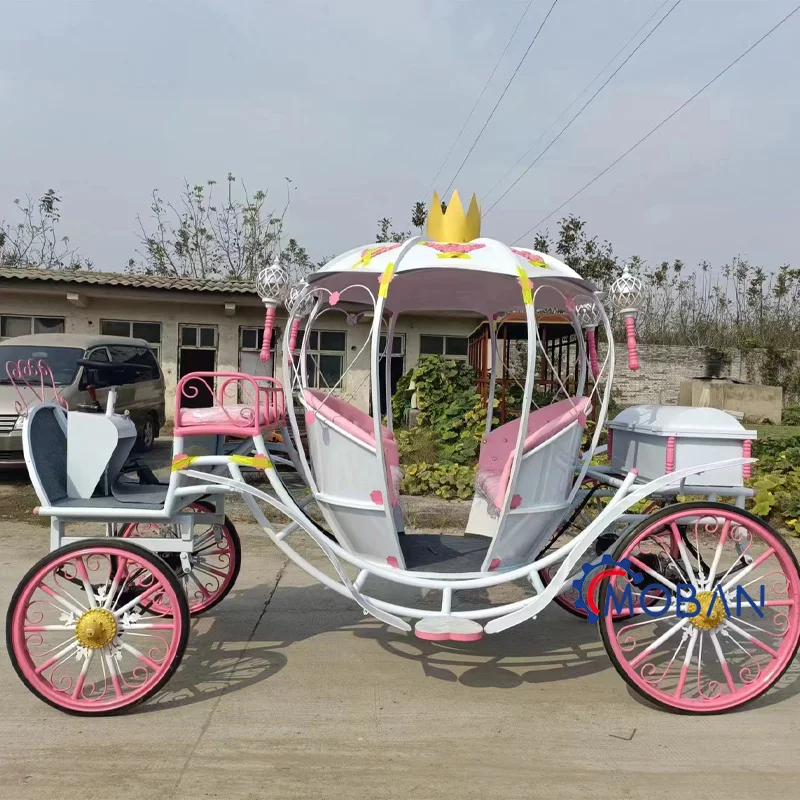 Beautiful cinderella pumpkin horse carriage for wedding and Outdoor christmas decoration horse carriage