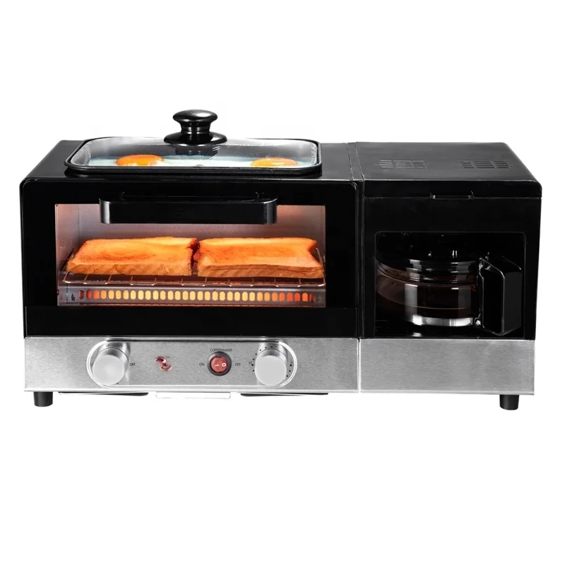  High quality shenzhen 3 in 1 freestanding household hotel table top non-stick kitchen cooking three one breakfast