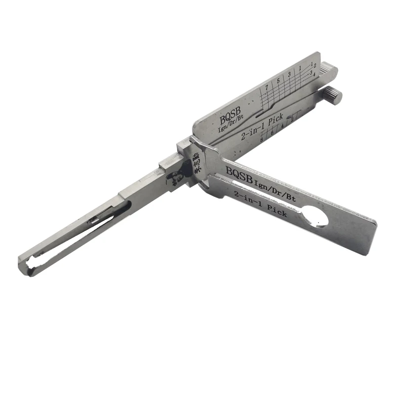 Оригинальный Автомобильный Дверной замок Lishi BQSB 2 в 1 декодер инструмент для разблокировки