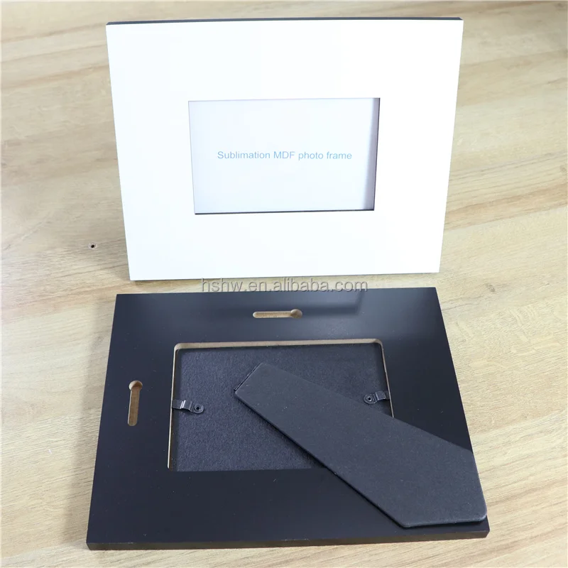 MDFSUB бесплатный образец DIY ремесла Печать оптом 8x10 дюймов 12 мм MDF дерево чистый сублимационный фоторамка