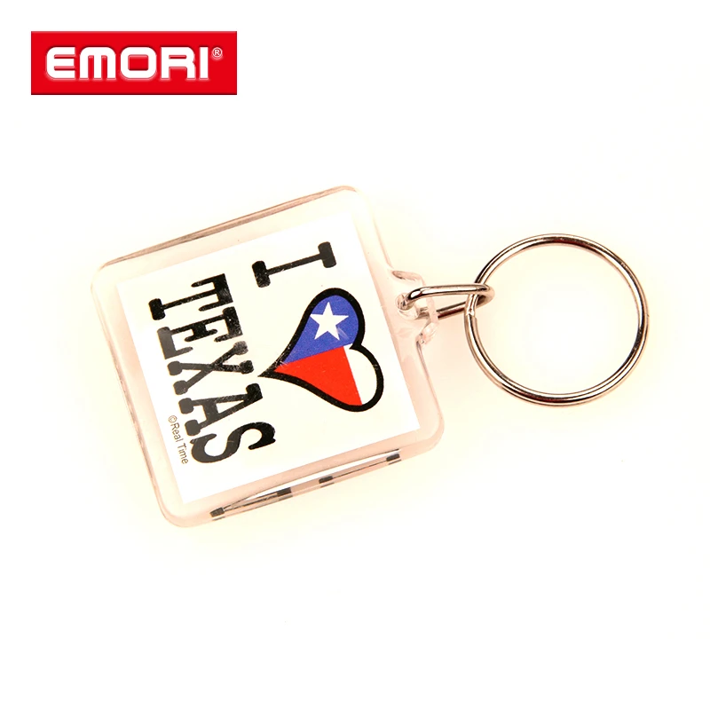 Wholesale Promotional Gift Custom Printed Acrylic Keychain