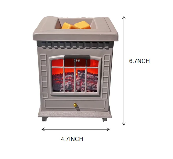 Hot Sale Popular Fireplace Shape Electric Candle Wax Warmer Tart Wax Melt Burner For Night Light Home Gifts Wax Burner