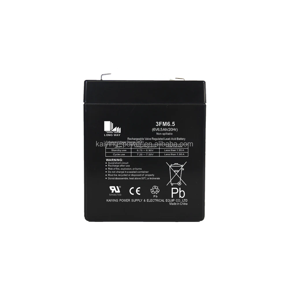 6V 6Ah Rechargeable Battery Sealed Lead Acid Rechargeable SLA AGM (F1 Terminal) Blood Pressure Monitor