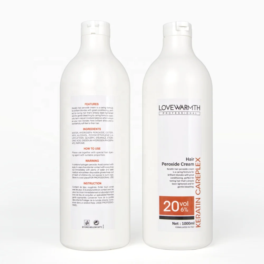 Peroxide Hydrogen Professional Developer Oxidizer Cream Peroxide For Hair coloring Salon Use Hair Developer
