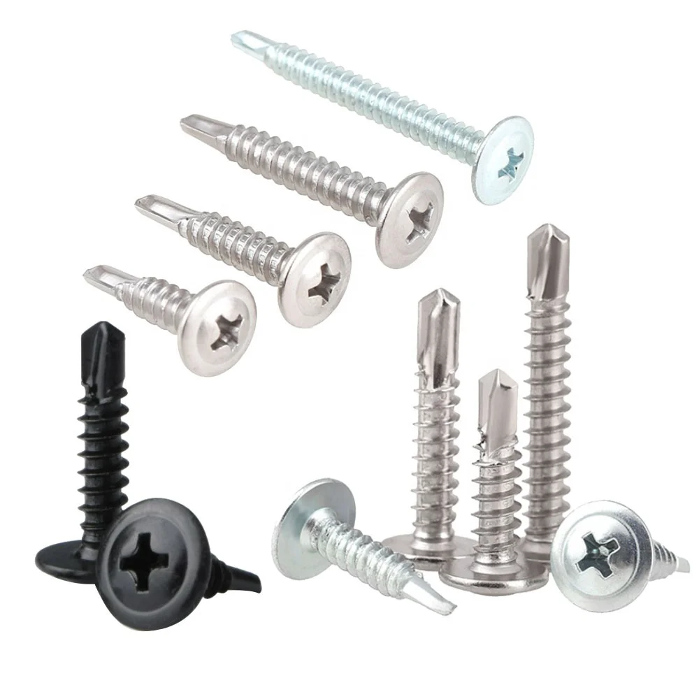 China Factory price Carbon steel galvanized wafer head screws truss head screw self drilling screws
