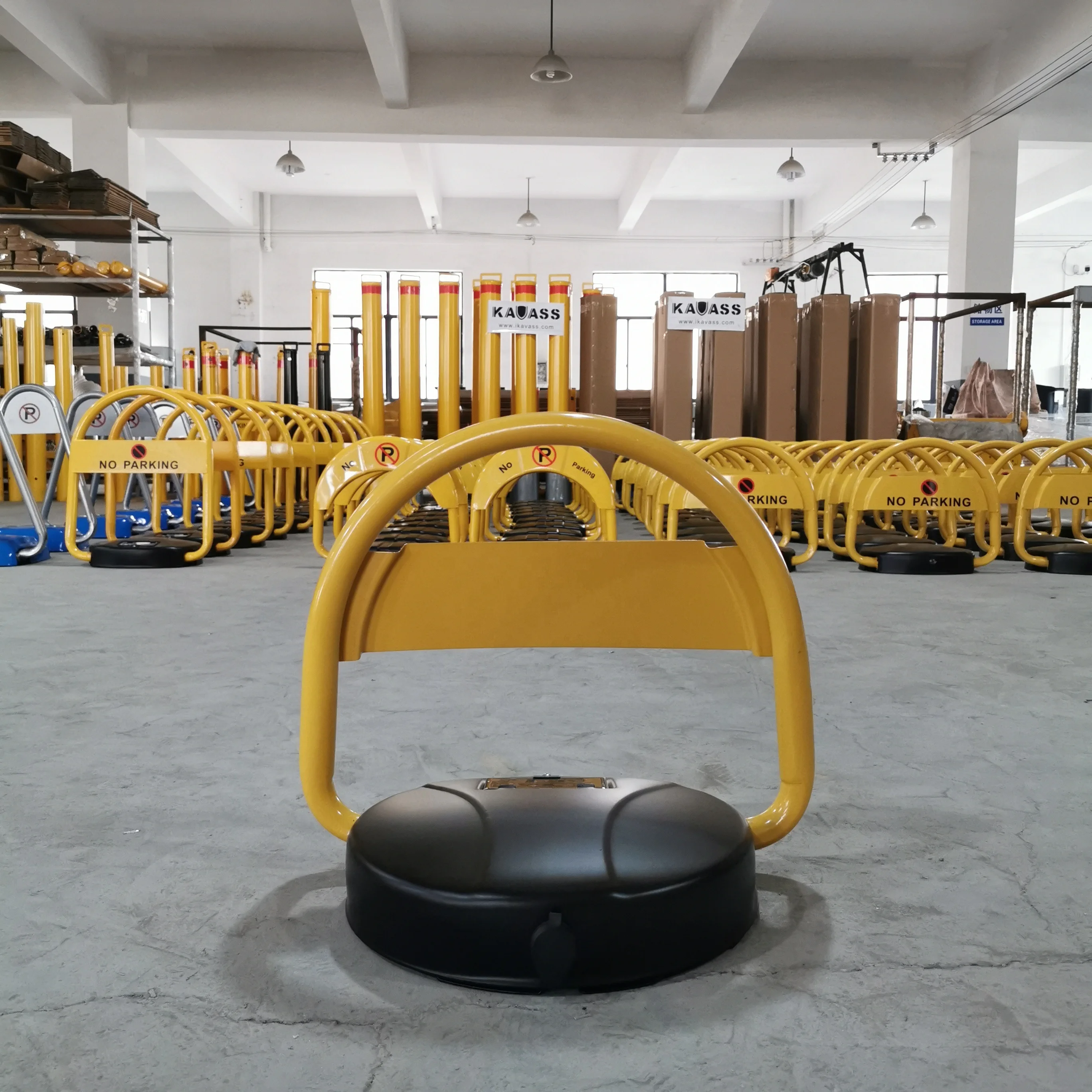 Blue tooth smart parking barrier lock protector solar app