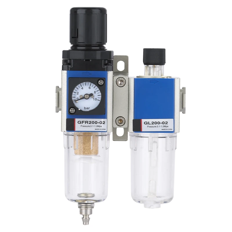 AIRTAC Type GFC200/300/400/600 Air filter Regulator Lubricator Three Unit Combination