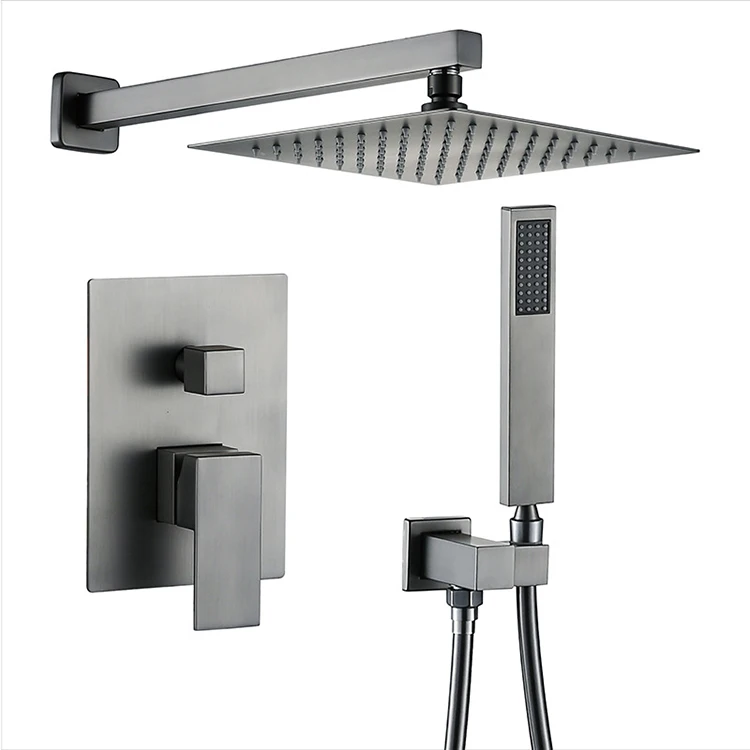 Factory Brass Two Function Bathroom Concealed Hidden Shower Set