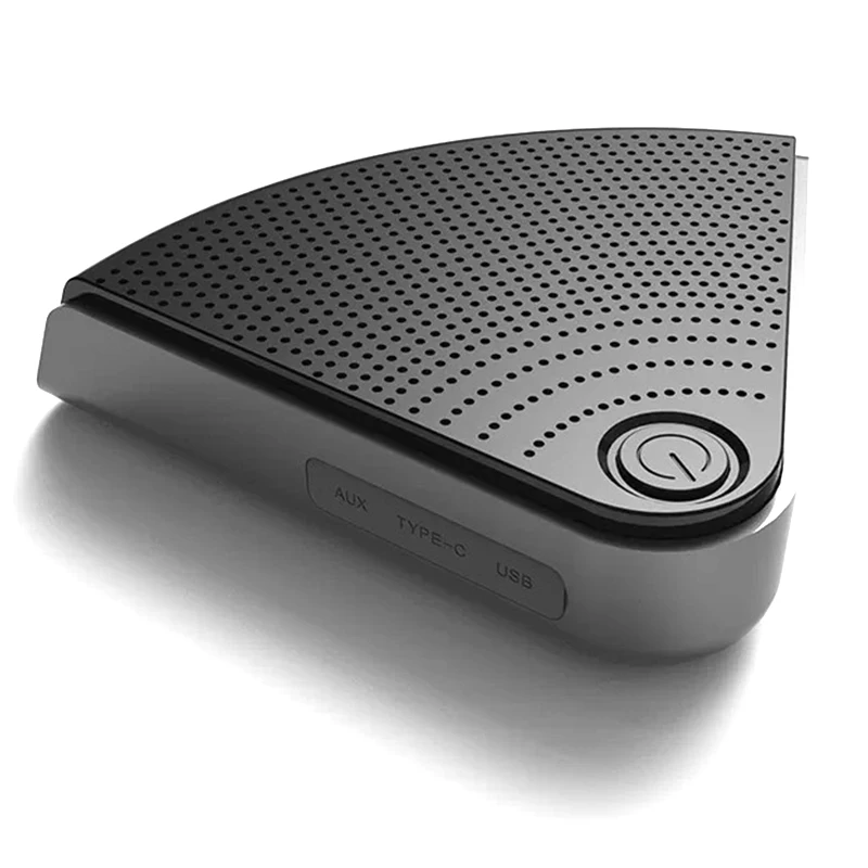 Wireless USB Conference System Room Microphone Speaker Battery 2000mah 5m Pickup 360 Meeting Microphone Portable Speakerphone